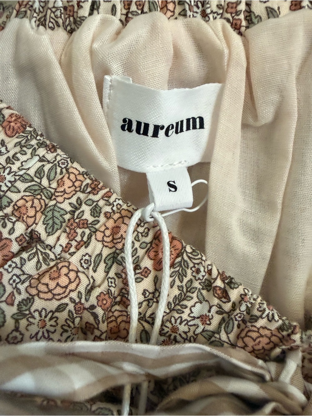 AUREUM Floral Smocked Mini Dress - Picture 3 of 4